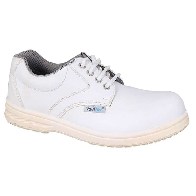 Vaultex INS Low Ankle Executive S3 SRA Steel Toe Safety Shoes, White, 43
