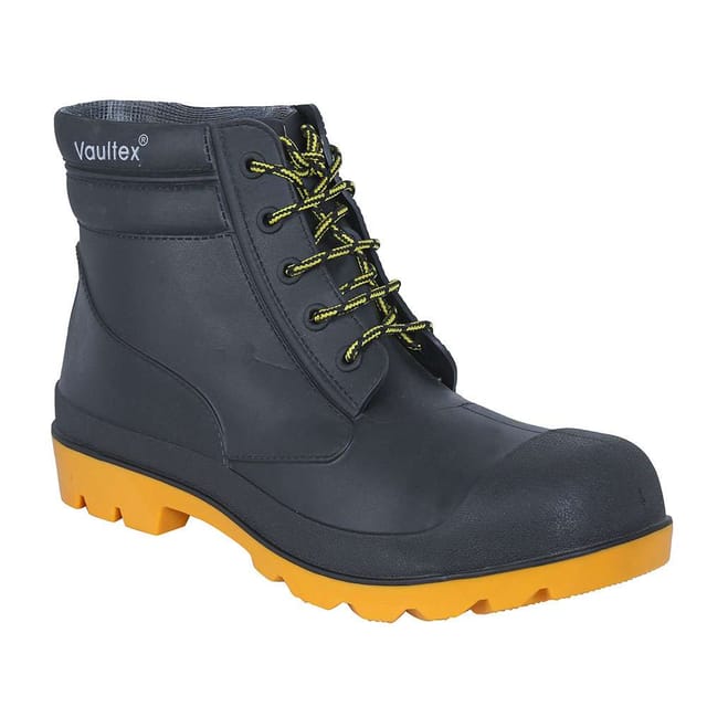 Vaultex NJC Steel Toe PVC Safety Boots - Black, 45 Vaultex NJC Steel Toe PVC Safety Boots - Black, 45