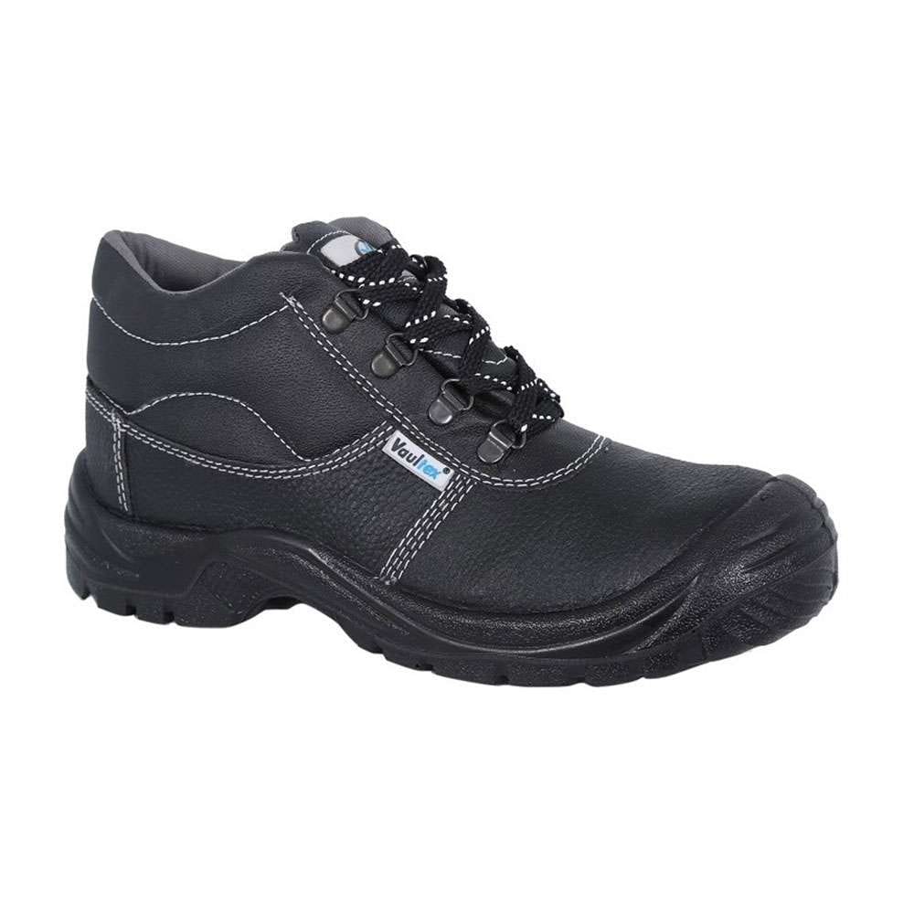 Vaultex VJ6 High Ankle Safety Shoes, Black, 41