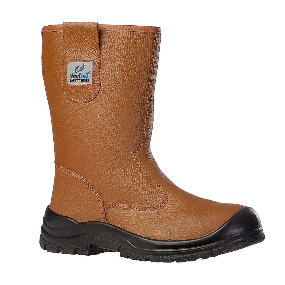 Vaultex UBA Steel Toe Safety Welding Boots - Tan, 43