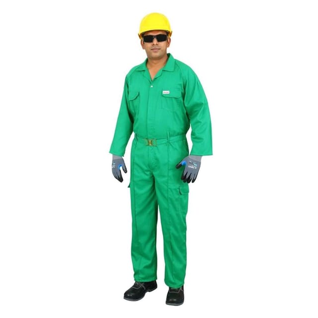 Vaultex 1GV 190GSM Twill Coverall, Green, Large
