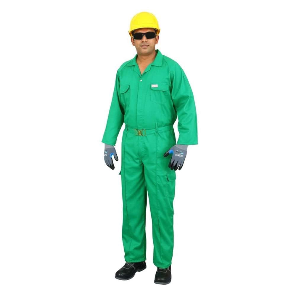 Vaultex 1GV 190GSM Twill Coverall, Green, Large