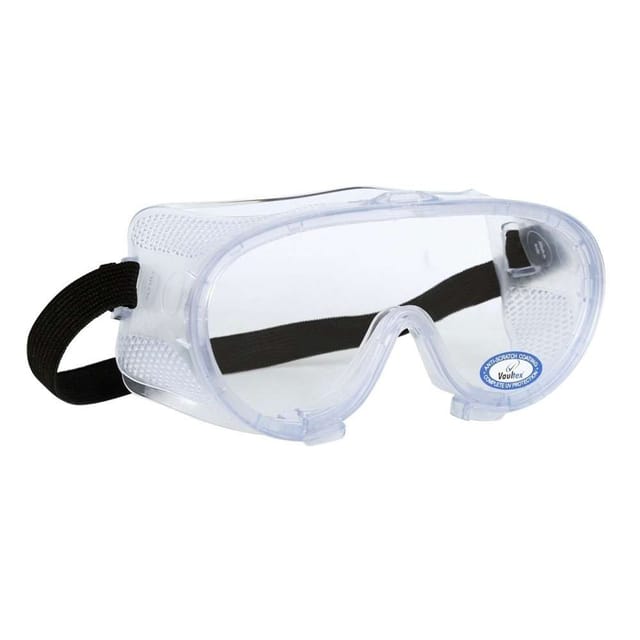 Vaultex V309 Clear lens Anti Scratch Vented Safety Goggles