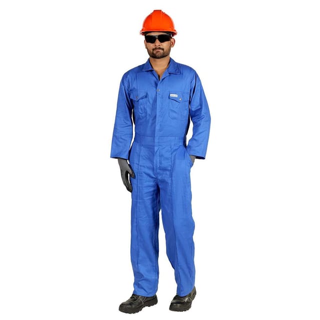 Workland W100 200GSM 100% Cotton Coveralls Petro Blue - Medium