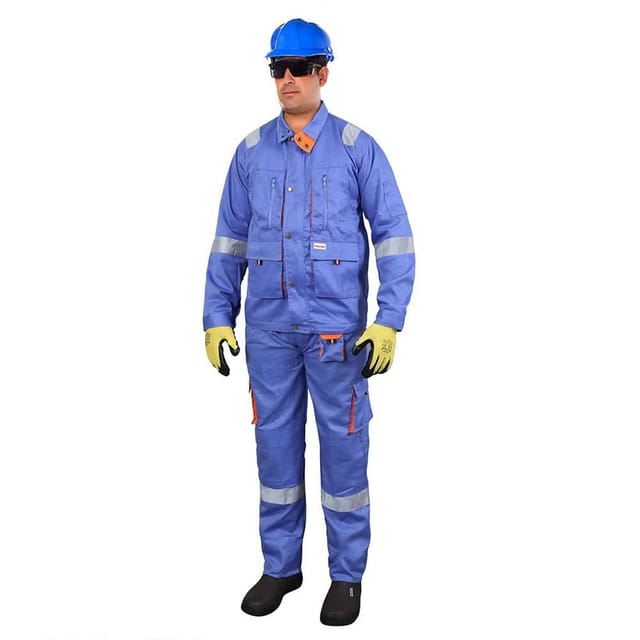 Vaultex TDB 190GSM Twill Pant & Shirt, Petrol Blue, 3XL