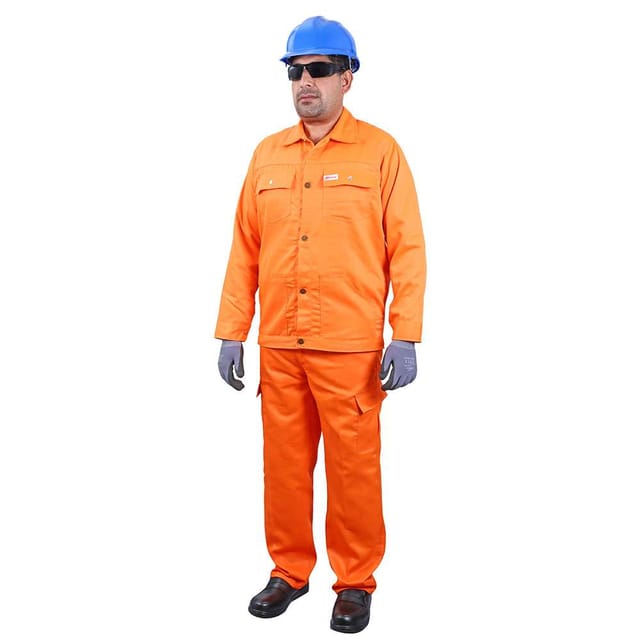 Vaultex OVT 190GSM Twill Pant & Shirt, Orange, Small