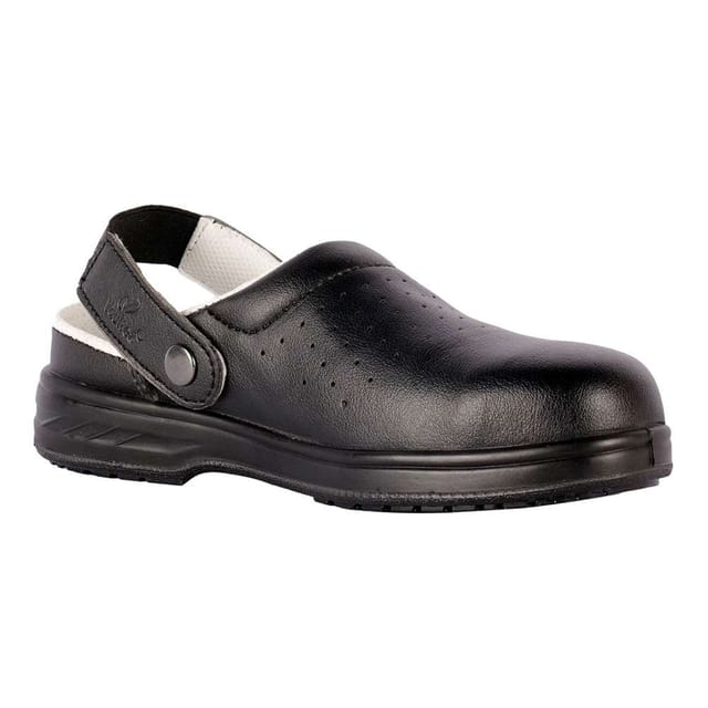 Vaultex VE12 Steel Toe Safety Clog Shoes, Black, 39