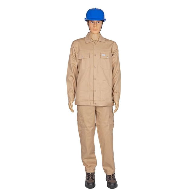 Vaultex MOE 200GSM Cotton Pant & Shirt, Beige, Medium