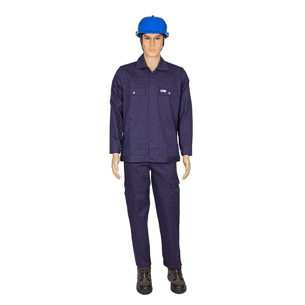 Vaultex AML 200GSM Cotton Pant & Shirt, Navy Blue, Large