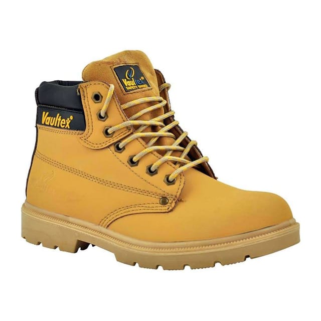 Vaultex 11K High Ankle Steel Toe Safety Shoes - Honey, 38
