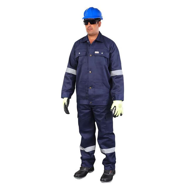 Vaultex LDC 190GSM Twill Pant & Shirt, Navy Blue, Small