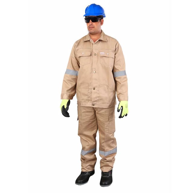 Vaultex UDO 190GSM Twill Pant & Shirt, Beige, 4XL