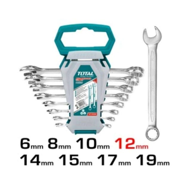 Total THT102286 Combination Spanner Set 8Pcs