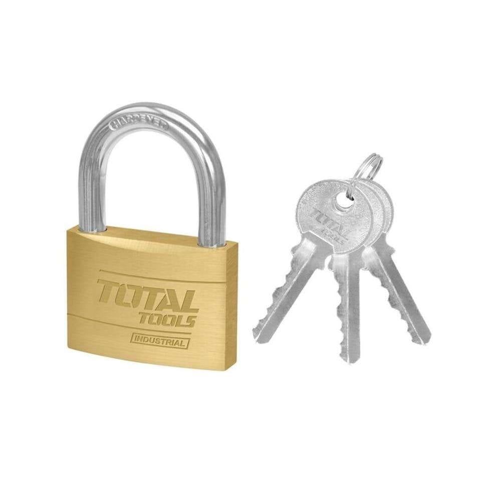 Total TLK32702 70MM Heavy Duty Brass Padlock