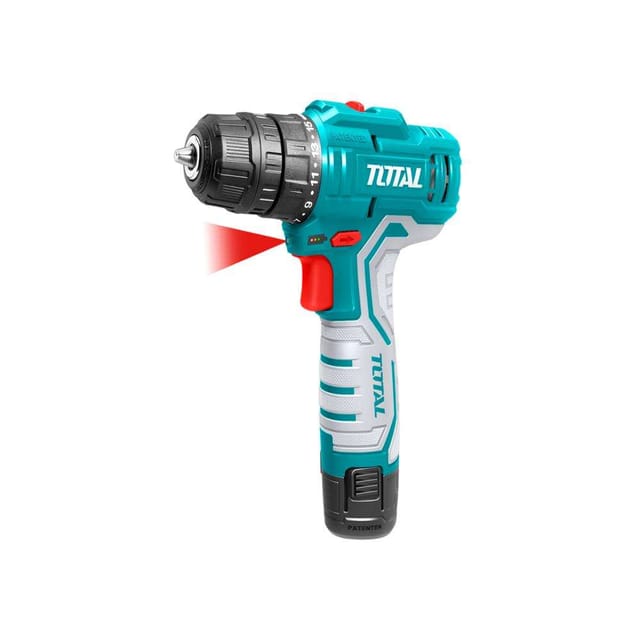 Total TDLI12325 12V Lithium-Ion Cordless Drill with 2 x 1.5AH Battery Pack