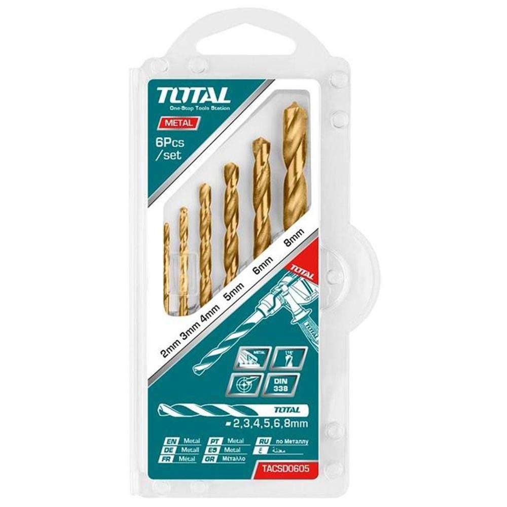Total TACSD0605 HSS Drill Bit Set 6Pcs