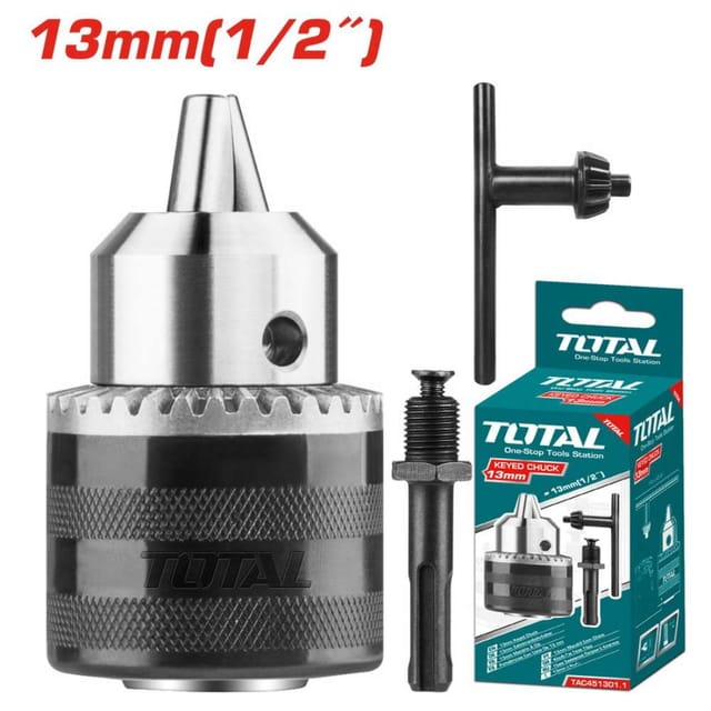 Total TAC451301.1 1.5-13MM Key Chuck With Adaptor