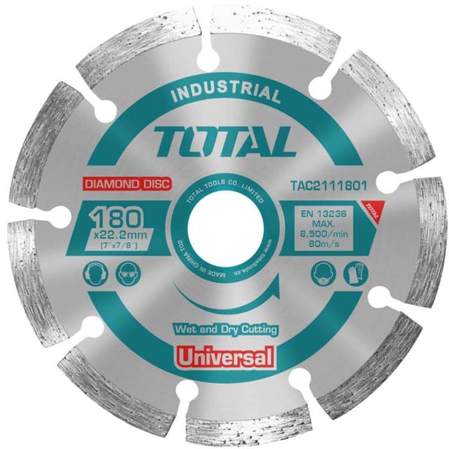 Total TAC2111801 7Inch X 22MM Diamond Disc