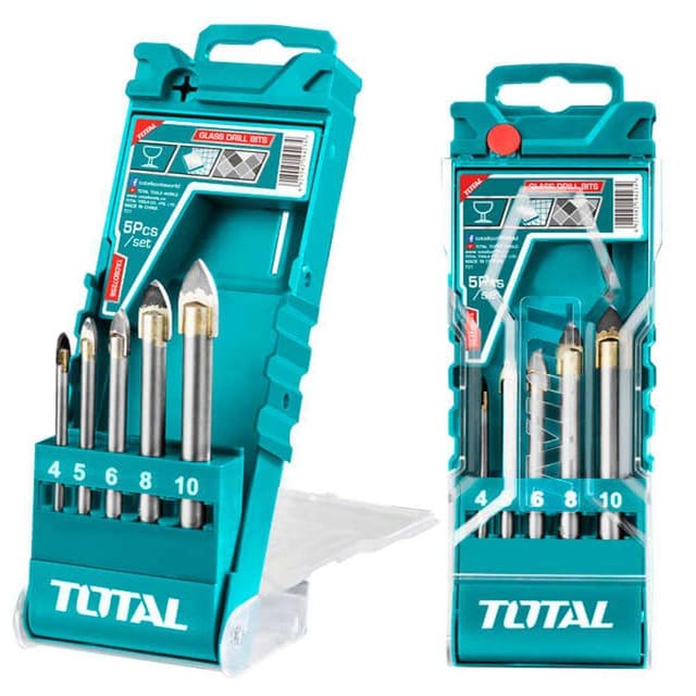 Total TACSD7256 Glass Drill Bit Set 5Pcs