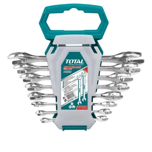 Total THT102386 6-22MM Double Open End Spanner Set 8Pcs
