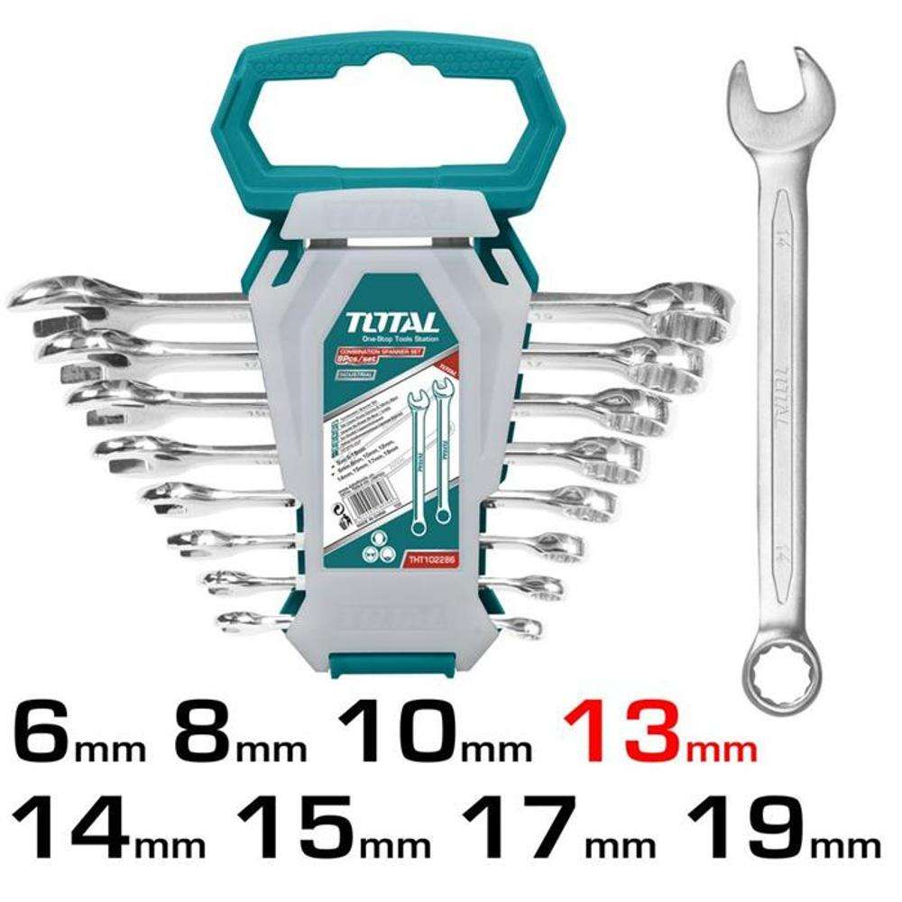 Total THT102286-I Combination Spanner Set 8Pcs