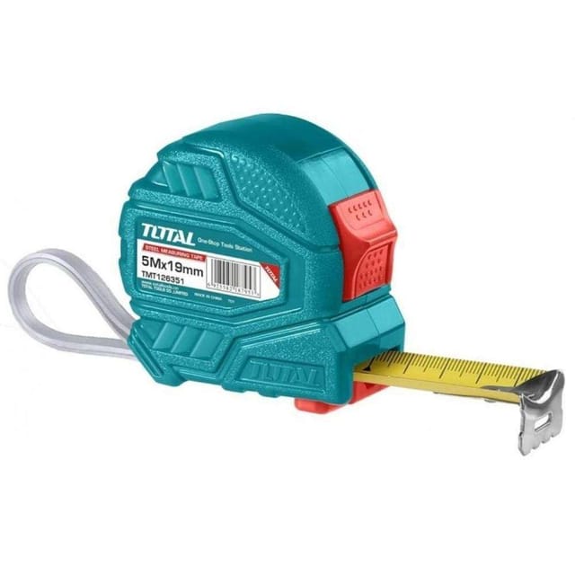 Total TMT126351 5M X 19MM Steel Measuring Tape