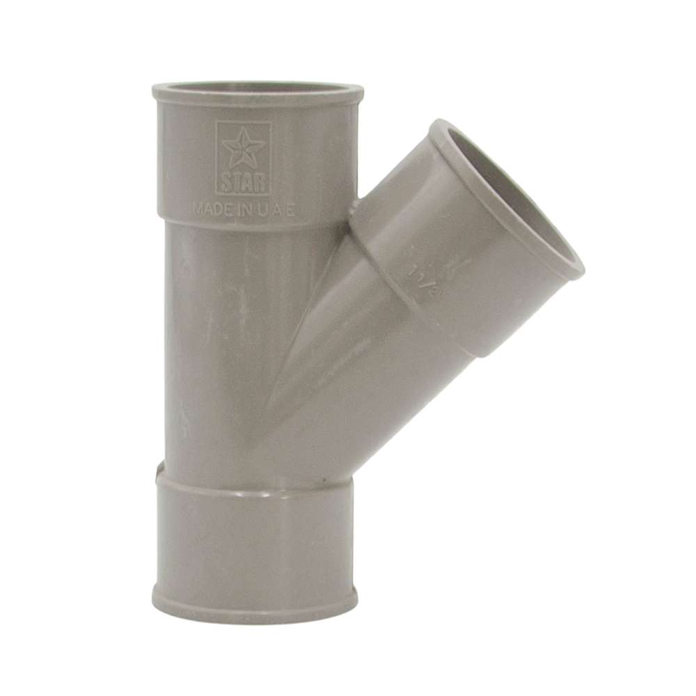 Start 1 1/2" UPVC Y Tee - Per Pcs