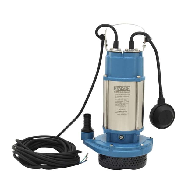 Prakash Water Pump, 1 HP, Single-Phase Copper Motor & Thermal Overload Protection