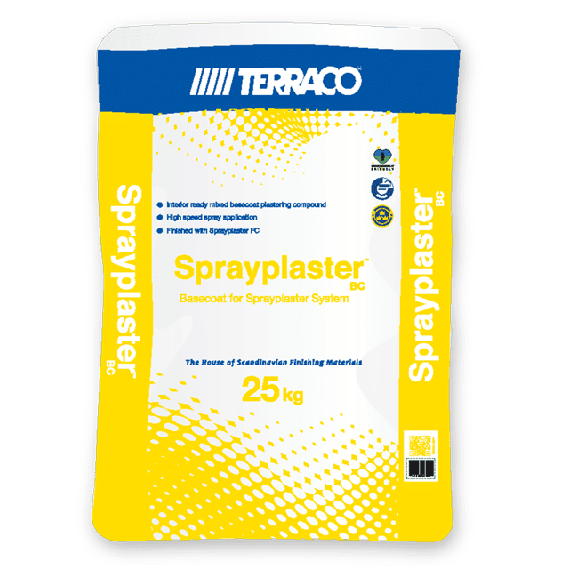 Terraco 25Kg Spray Plaster Basecoat