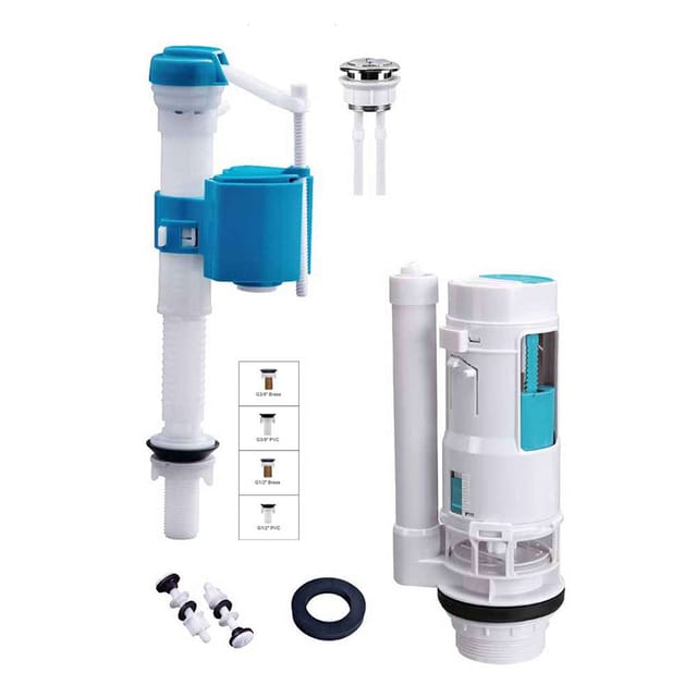 Sundex Flush Fitting Push-Type Float Bottom A1234, Smooth Actuation, Reliable Seal, Universal Fit