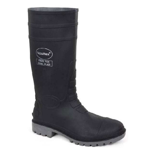 Vaultex RBS12 PVC Steel Toe Safety Gumboots - Black, 40