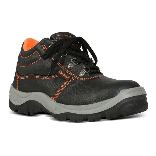 Vaultex VBL High Ankle Steel Toe Safety Shoes - Brown, 43