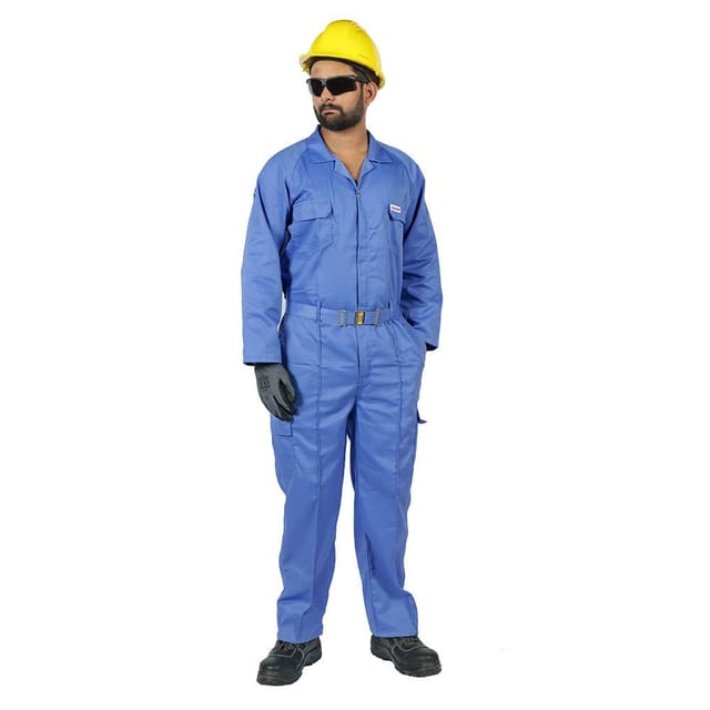 Vaultex 1PV 190GSM Twill Coverall, Petrol Blue , Small