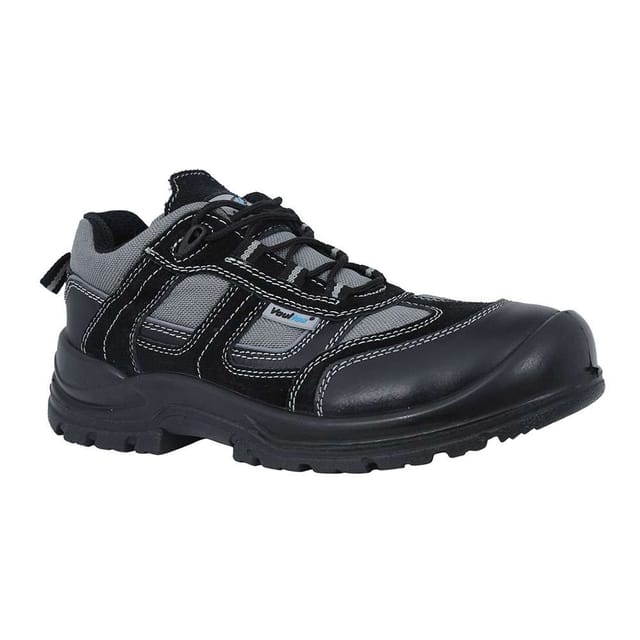 Vaultex OIC Steel Toe Safety Shoes, Black, 42