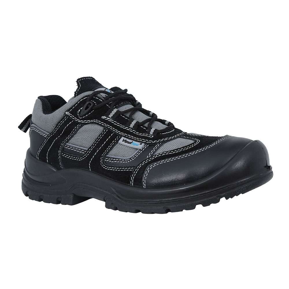 Vaultex OIC Steel Toe Safety Shoes, Black, 42