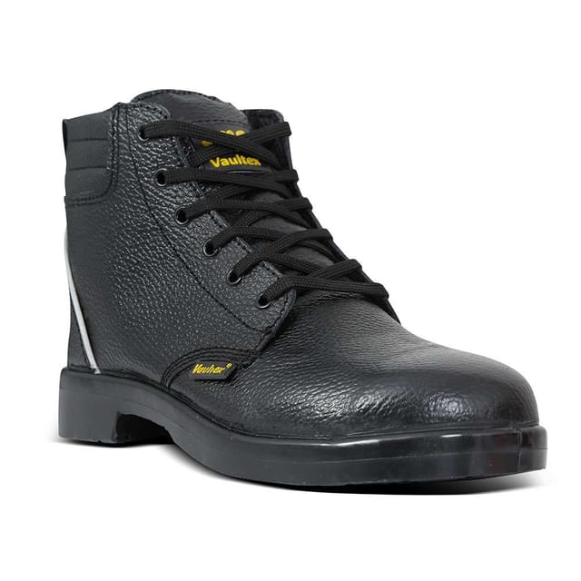 Vaultex VNA High Ankle Steel Toe Safety Shoes, Black, 41
