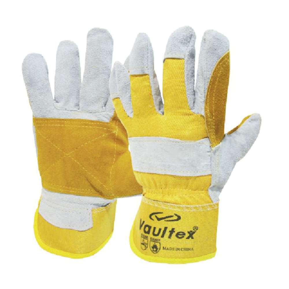 Vaultex DPX Double Palm Leather Gloves Yellow