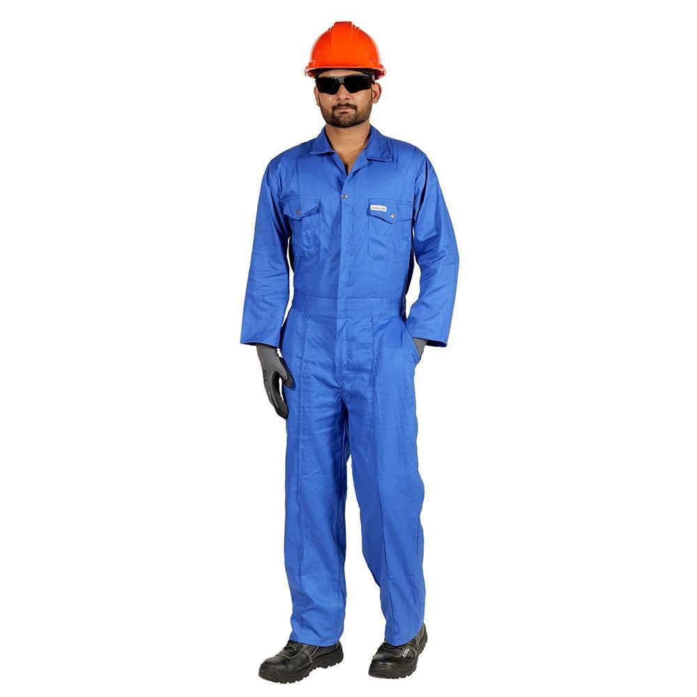 Workland W100 200GSM 100% Cotton Coveralls Petro Blue - XL