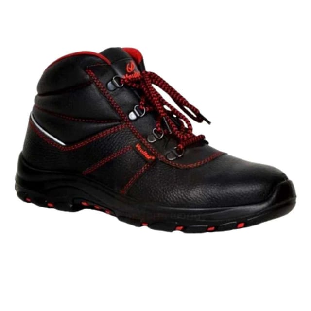 Vaultex MDJ High Ankle S3 HRO Steel Toe Safety Shoes, Black, 40
