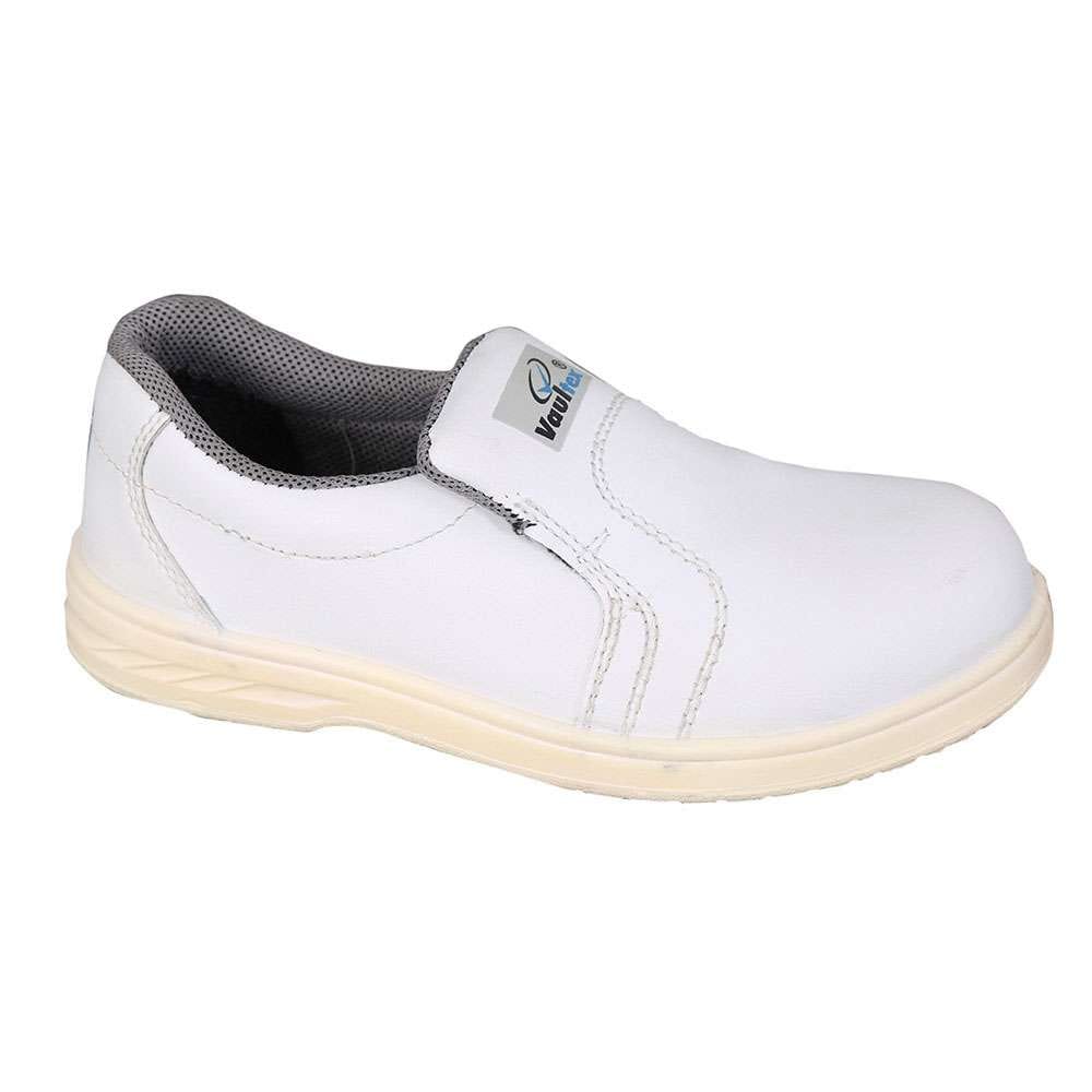 Vaultex VIC Low Ankle Executive S3 SRA Steel Toe Safety Shoes, White, 35
