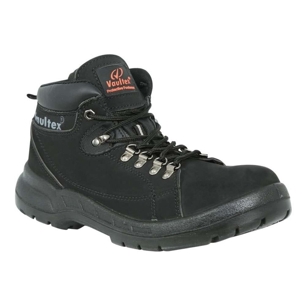 Vaultex MHL High Ankle Safety Shoes, Black, 44