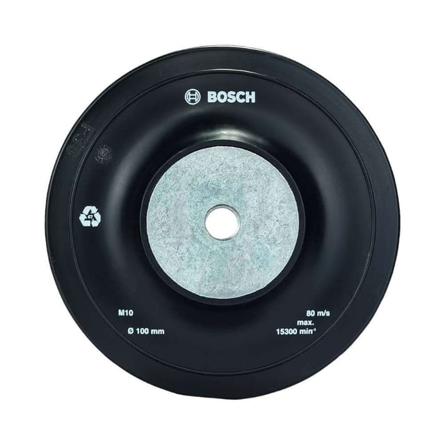 Bosch 2608601046 Backing Pad 100mm for Fibre Sanding Discs (Including Nut)
