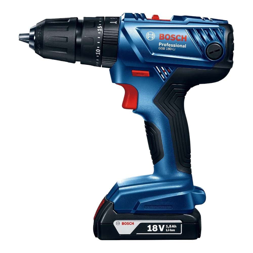 Bosch GSB 180-LI 06019F8308 18V Professional Cordless Combi Impact Drill Set