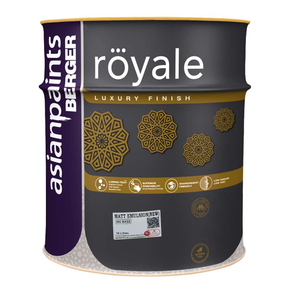 Asian Paints Berger Royale Luxury Matt Emulsion 18L 7551 Ice Cabbage