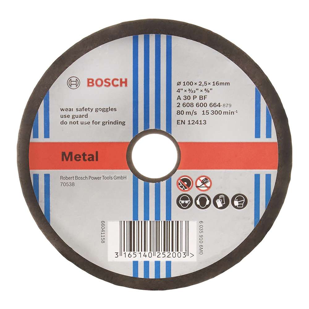 Bosch Metal Cutting Disc 100 x 2.5 x 16mm - Per Carton