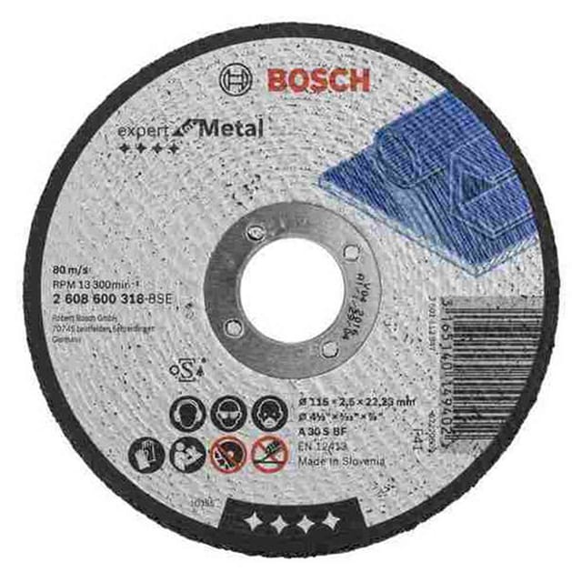 Bosch Metal Cutting Disc 115 x 2.5 x 22mm - Per Carton