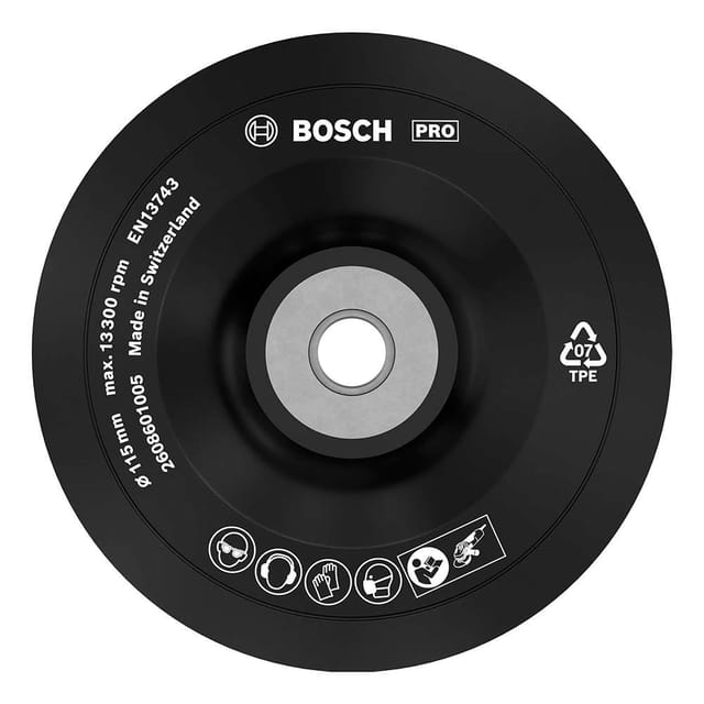 Bosch 2608601005 115mm 13300 RPM Backing Pad Bosch 2608601005 115mm 13300 RPM Backing Pad
