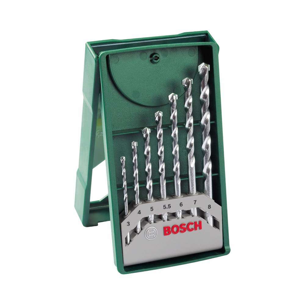 Bosch 2607019581 Mini X-Line Masonry Drill Bit Set - 7 Pcs/Set