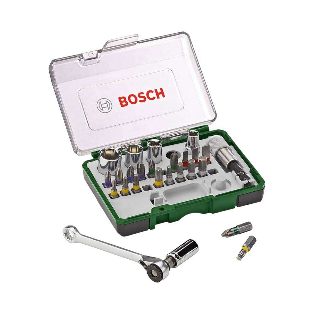 Bosch (2607017160) Screwdriver bit with Ratchet 27Pcs/Set