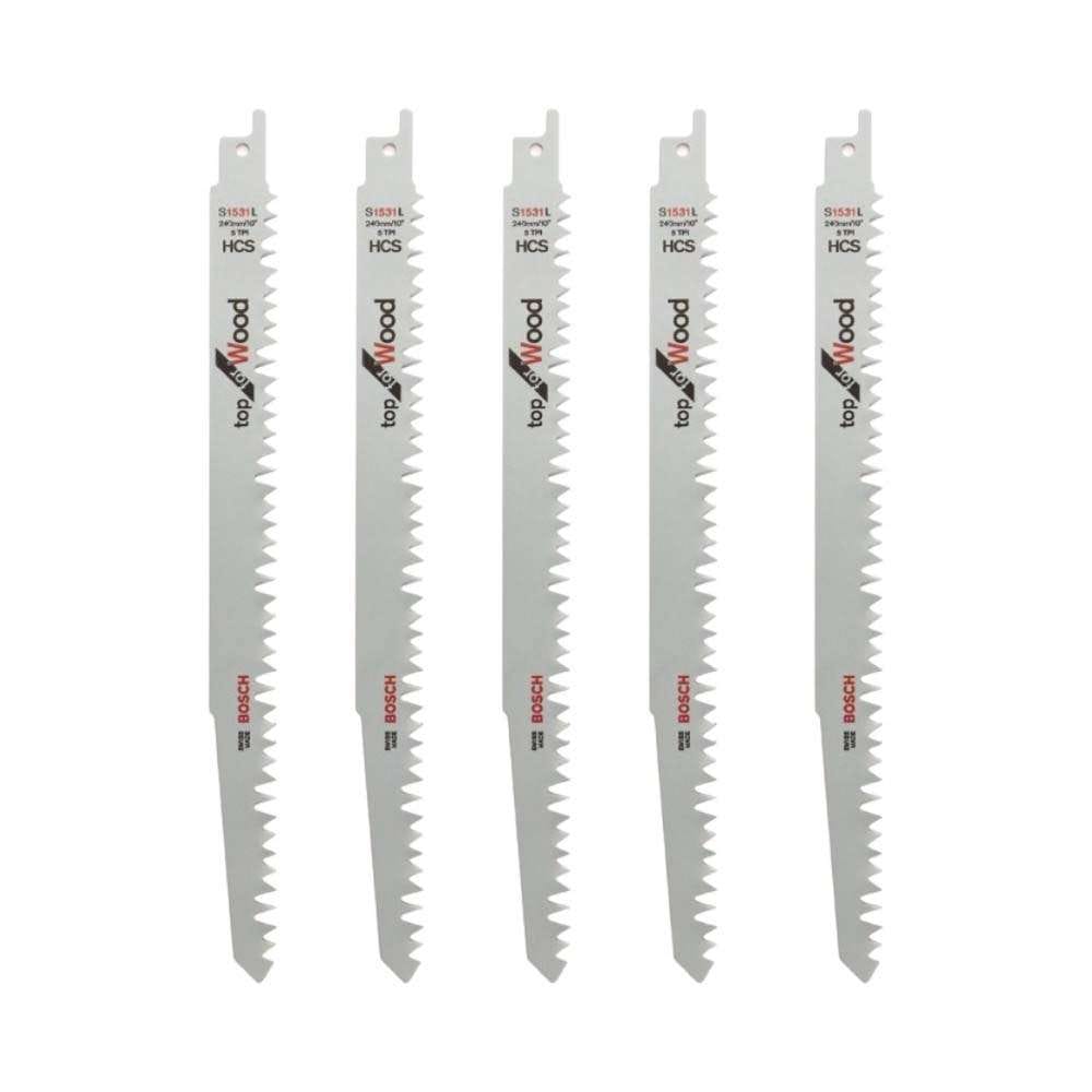 Bosch 2608650676 S1531L Sabre Saw Blade - 5 Pcs/Set